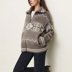 Reformation Mariposa Regenerative Wool Sweater Jacket